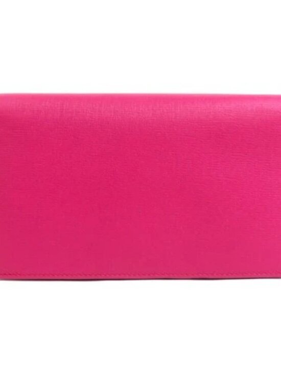 Auth GUCCI Chain Wallet Crossbody Bag Pink Leather/Goldtone - 55945a main image 5